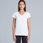 Wo's Bevel V Neck Tee